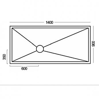Innovations Vinyl Wetroom Floor Former 1400mm x 900mm