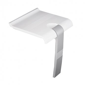 Wetroom Innovations Foldaway Shower Seat 442mm Projection - White