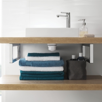 Wirquin Nano 6.7 Quick-Clac Universal Basin Waste and Trap with Chrome Cover