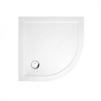 Britton Zamori Quadrant Shower Tray 900mm x 900mm - White
