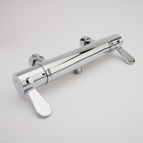 AKW Arka Thermostatic Bar Shower Valve Dual Handle Chrome | Product Image
