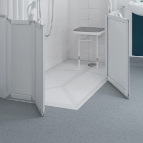 AKW Braddan Anti-Slip GRP Rectangular Shower Tray 1200mm x 760mm | Product Image
