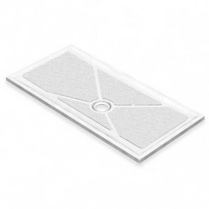 AKW Low Profile Rectangular Shower Tray with Gravity Waste 1200mm x 820mm