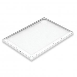 AKW Mullen Rectangular Shower Tray with Gravity Waste 1300mm x 700mm - Right Handed