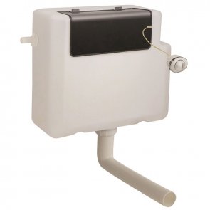 Arley Dual Flush Concealed Cistern 6/4Ltr Push Button - White