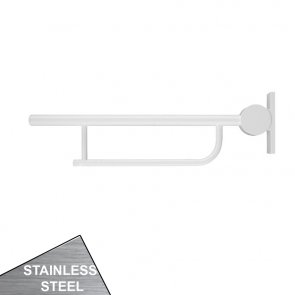 Armitage Shanks Contour 21 Toilet Roll Holder for Hinged Arm Support Rail - Stainless Steel