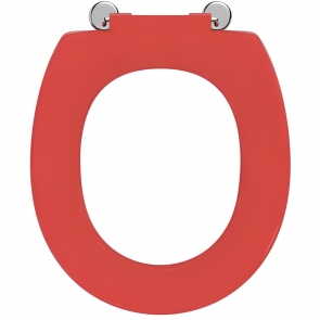 Armitage Shanks Contour 21 Standard Seat Red With Bottom Fix