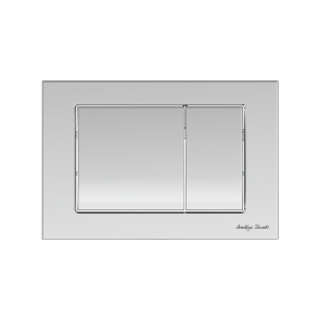 Armitage Shanks Septa Pro M1 Mechanical Dual Flush Plate - Chrome | Product Image