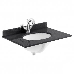 Bayswater Black Marble Top Furniture Basin 1000mm Wide 1 Tap Hole