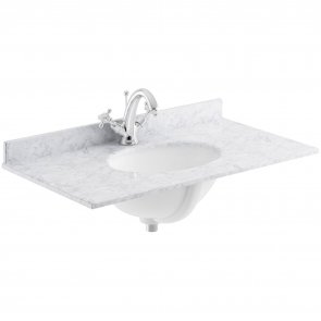 Bayswater Grey Marble Top Furniture Basin 1000mm Wide 1 Tap Hole | Product Image