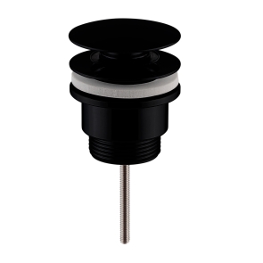 Bayswater Universal Push Button Basin Waste - Matt Black | Product Image
