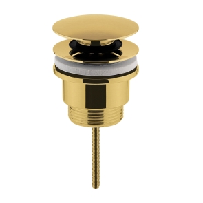 Bayswater Universal Push Button Basin Waste - Brushed Brass | Product Image