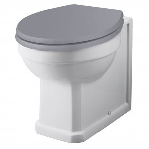 Bayswater Fitzroy Back to Wall Pan White - Excluding Seat