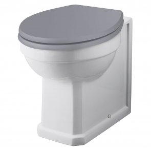 Bayswater Fitzroy Comfort Height Back to Wall Pan White - Excluding Seat