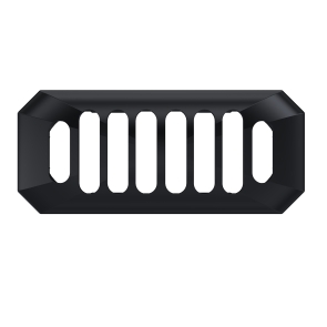 Bayswater Westcott Basin Overflow Cover - Matt Black | Product Image