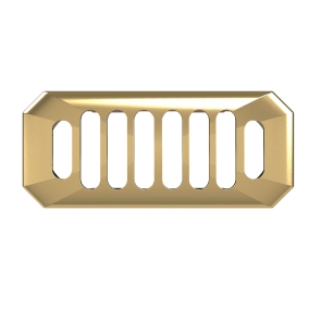 Bayswater Westcott Basin Overflow Cover - Brushed Brass | Product Image