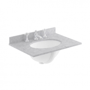 Bayswater Victrion Angled Marble Top 600mm Wide 3TH - Grey