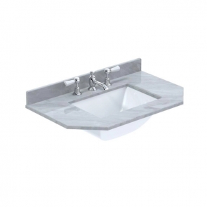 Bayswater Victrion Angled Marble Top 750mm Wide 3TH - Grey | Product Image