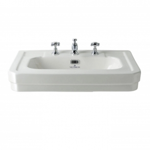 Bayswater Victrion Pedestal Basin 640mm Wide - 3 Tap Hole | Product Image