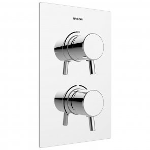Bristan Prism Thermostatic Recessed Dual Control Shower Valve Only - Chrome