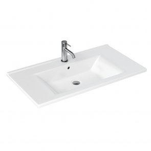 Britton Shoreditch Note Inset Counter Top Basin 850mm Wide - 1 Tap hole