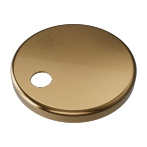 Britton Toilet Seat Hinge Covers Brushed Brass (Pair) | Product Image