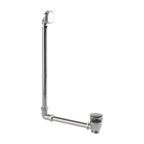 Britton Exposed Overflow Press Top Bath Waste Chrome | Product Image