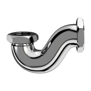 Britton Shallow Exposed Bath P Trap Chrome | Product Image
