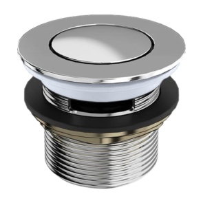 Britton Slotted Press Top Bath Waste Chrome | Product Image