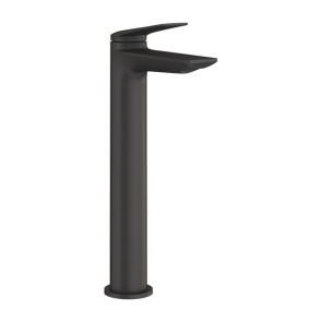 Britton Greenwich Matt Black Tall Mono Basin Mixer Tap | Product Image