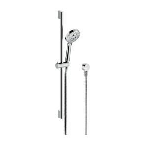 Britton Hoxton 2.0 Chrome Slide Rail Shower Kit with Outlet Elbow | Product Image
