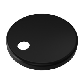 Britton Toilet Seat Hinge Covers Matt Black (Pair) | Product Image