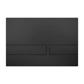 Britton Venue Dual Flush Plate Matt Black | Product Image