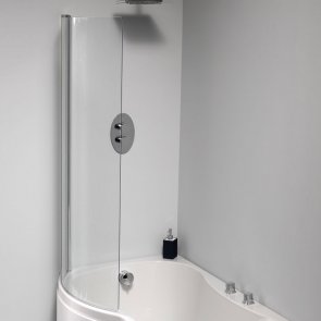 Carron CSS-2 Sigma/Arc Shower Bath Screen - Silver