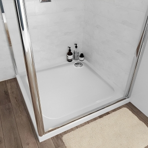 Coram Stone Resin Flat Top Square Shower Tray 900mm x 900mm | Product Image