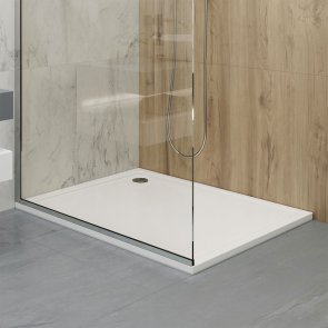 Coram Stone Resin Flat Top Rectangular Shower Tray 1400mm x 800mm | Product Image