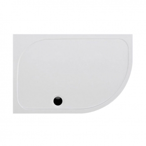 Coram Resin Offset Quadrant Shower Tray 1200mm x 900mm - Right Handed
