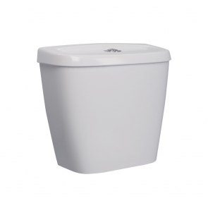 Delphi Low Level Lever Cistern with Bottom Inlet - White