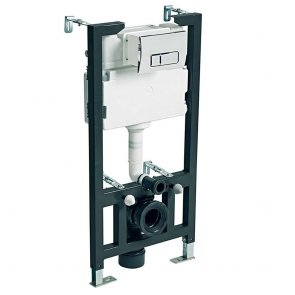 Arley Cyclone Wall Hung Toilet Frame With Cistern and Flush Plate 1200mm H x 500mm W