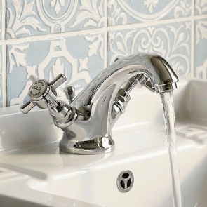Delphi Belgravia Chrome Luxury Mono Basin Mixer Tap with Pop-Up Waste | Product Image
