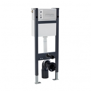 Arley Cyclone Wall Hung Toilet Frame With Cistern and Flush Plate 1000-1300mm H x 500mm W