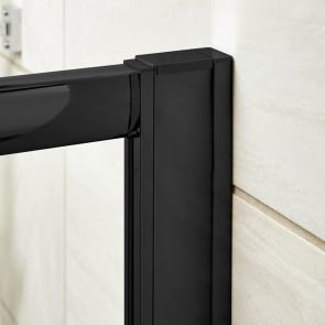 Delphi Expressions Matt Black Shower Door Extension Kit (2 x 20mm Profiles)