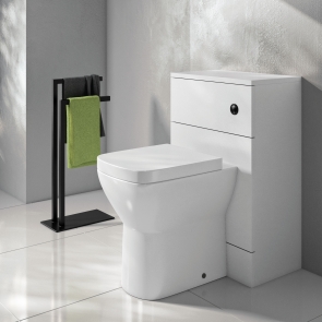 Delphi AquaGuard Back to Wall WC Unit 500mm Wide - White | Product Image