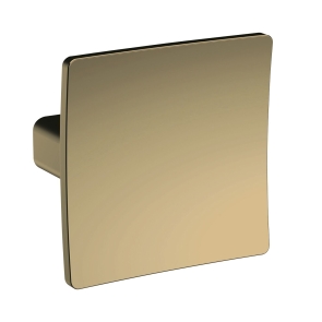 Delphi Square Dished Knob Furniture Handle 50mm Brushed Brass (x1) | Product Image