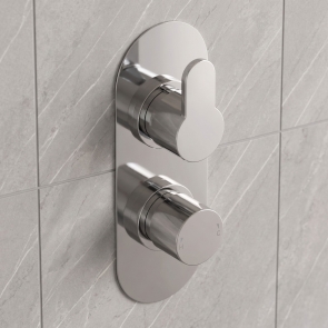 Delphi Loop Chrome 1-Outlet Dual Concealed Shower Valve | Product Image