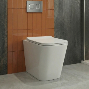 Delphi Magnum Rimless Back to Wall Toilet (inc Soft Close Slim Seat) | Product Image