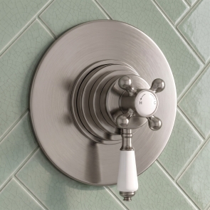 Delphi Windsor Brushed Pewter 1-Outlet Concentric Concealed Shower Valve | Product Image