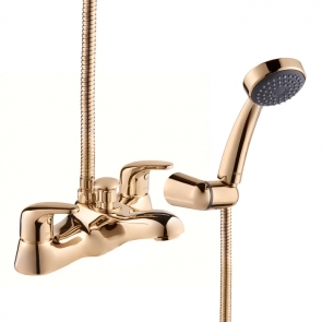 Deva Adore Deck Mounted Bath Shower Mixer Gold