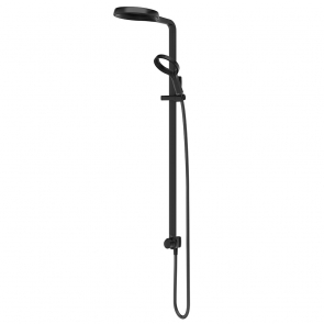 Deva Aurajet Aio Rigid Riser with Fixed Head and Handset - Matt Black