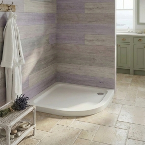 Duchy Carn Stone Resin Quadrant Shower Tray 800mm x 800mm | Product Image